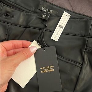 Halogen Black Leather Pants